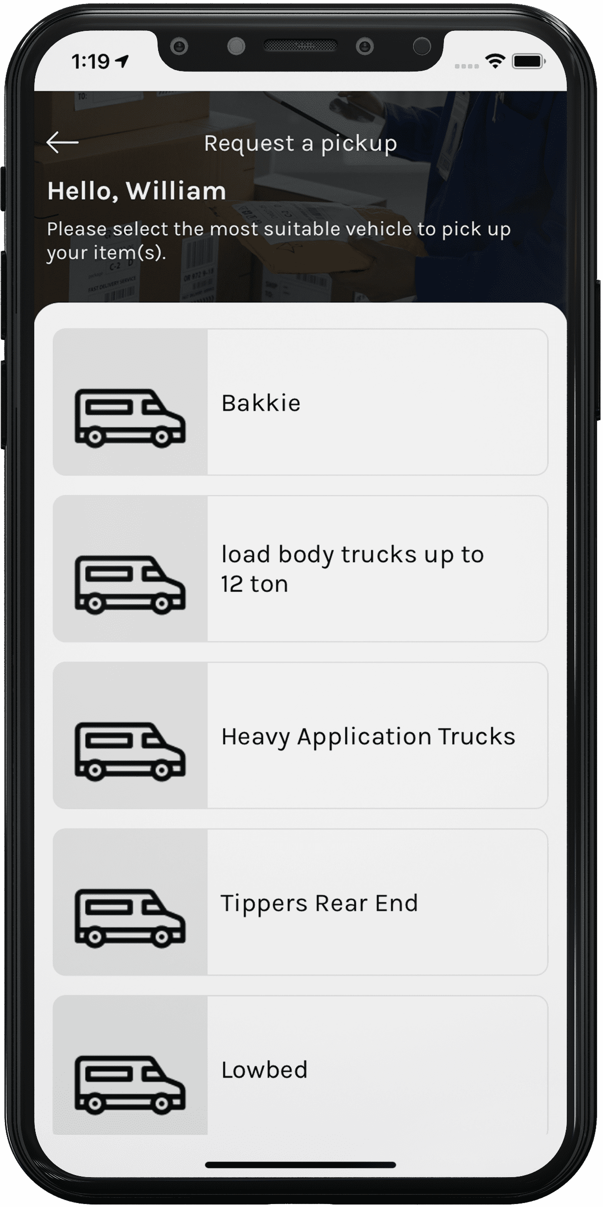 logistics app