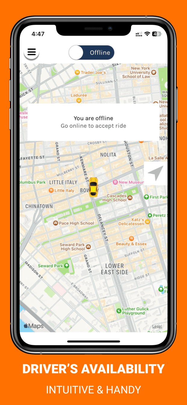 Taxis Verts clone app