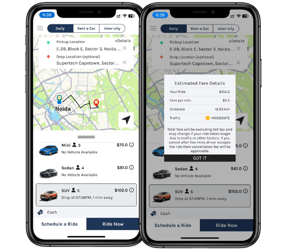 uber clone app