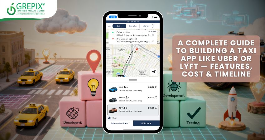  Complete Guide to Building a Taxi App Like Uber or Lyft  Features, Cost & Timeline