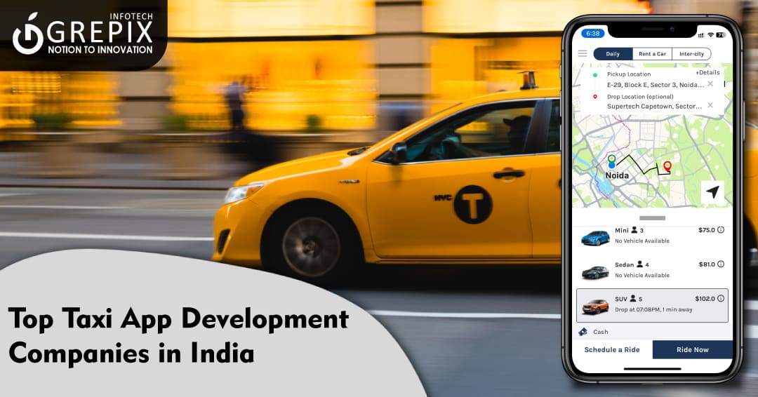 Top Taxi App Development Companies in India
