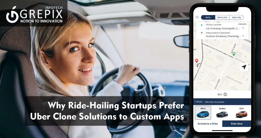 Why Ride-Hailing Startups Prefer Uber Clone Solutions to Custom Apps