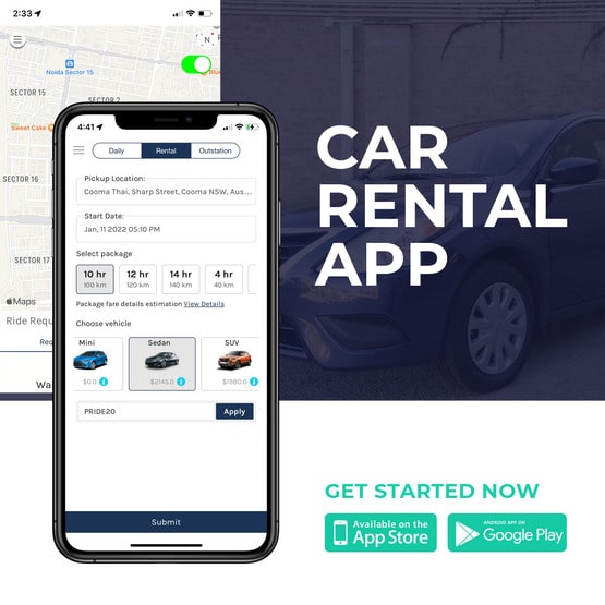 car rental app