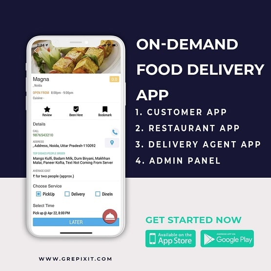 food delivery app